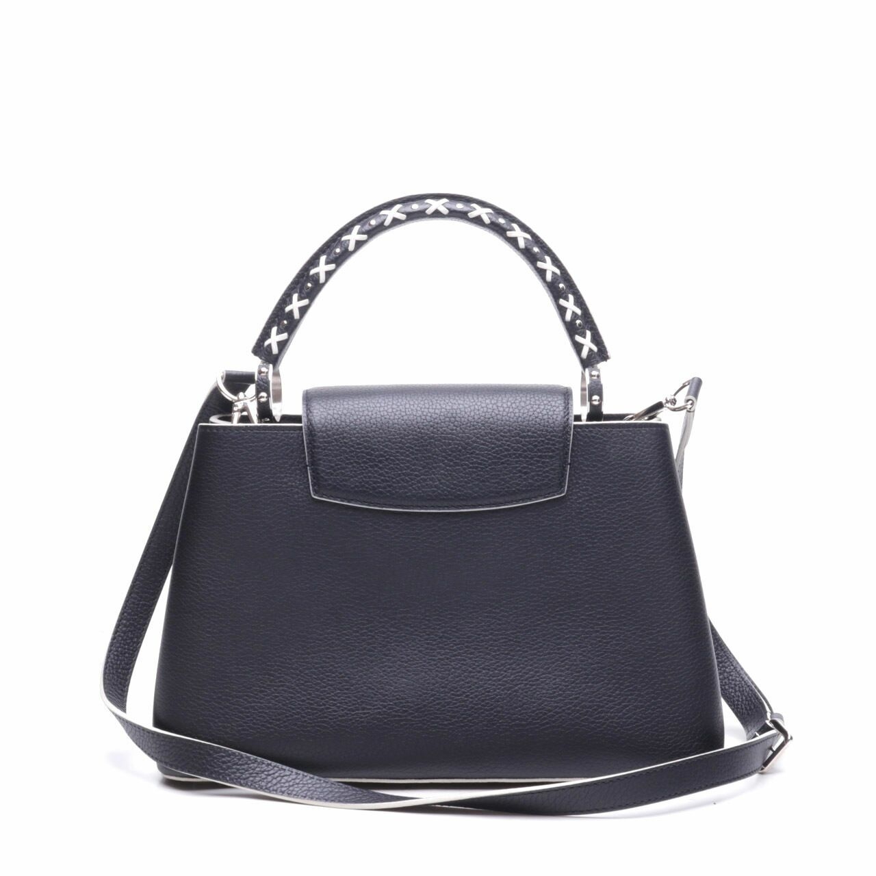Louis Vuitton Capucines Black Satchel Bag