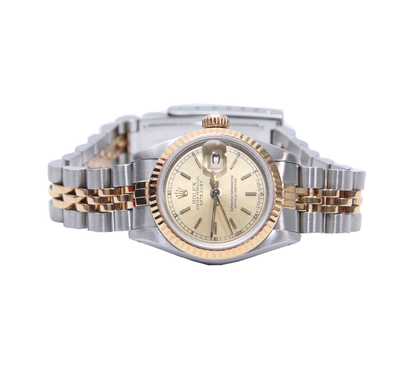 Rolex Silver & Gold Mini Women Watch