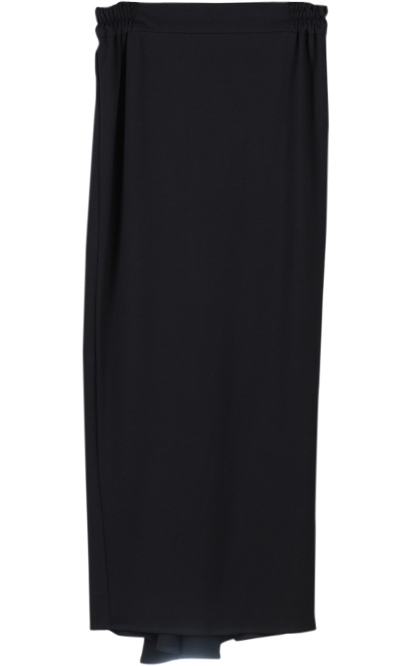 Black Straight Long Skirt