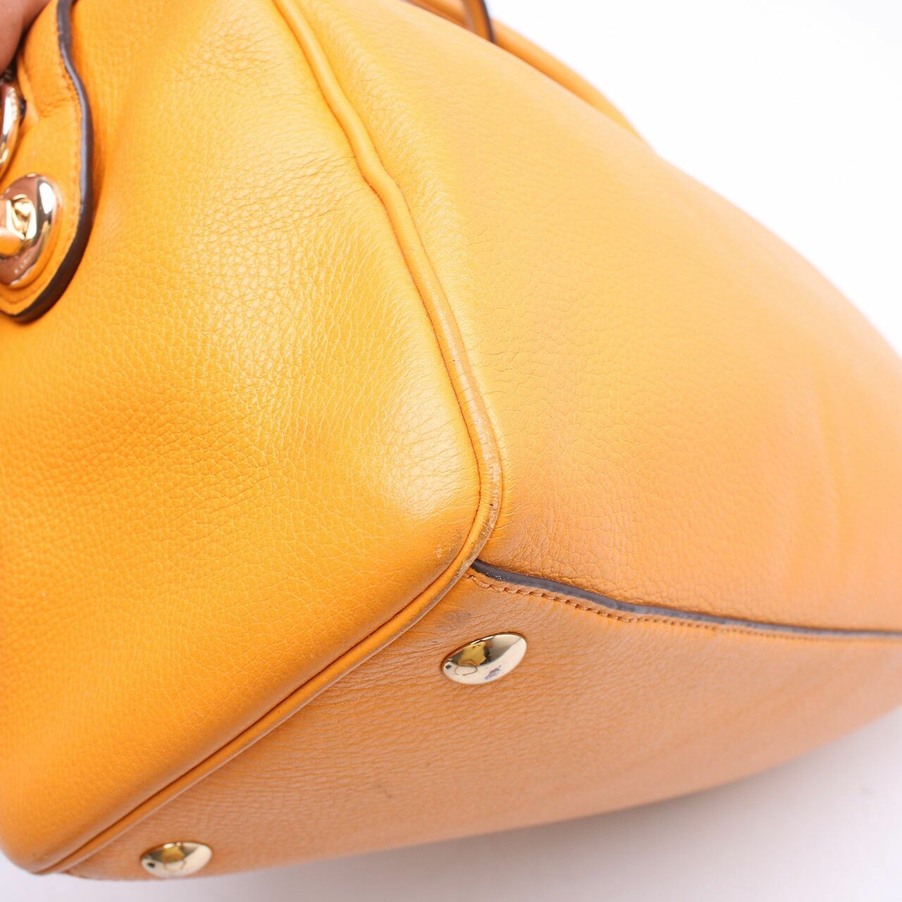 Coach Bennett  Orange Pebbled Leather Handbag  F36672