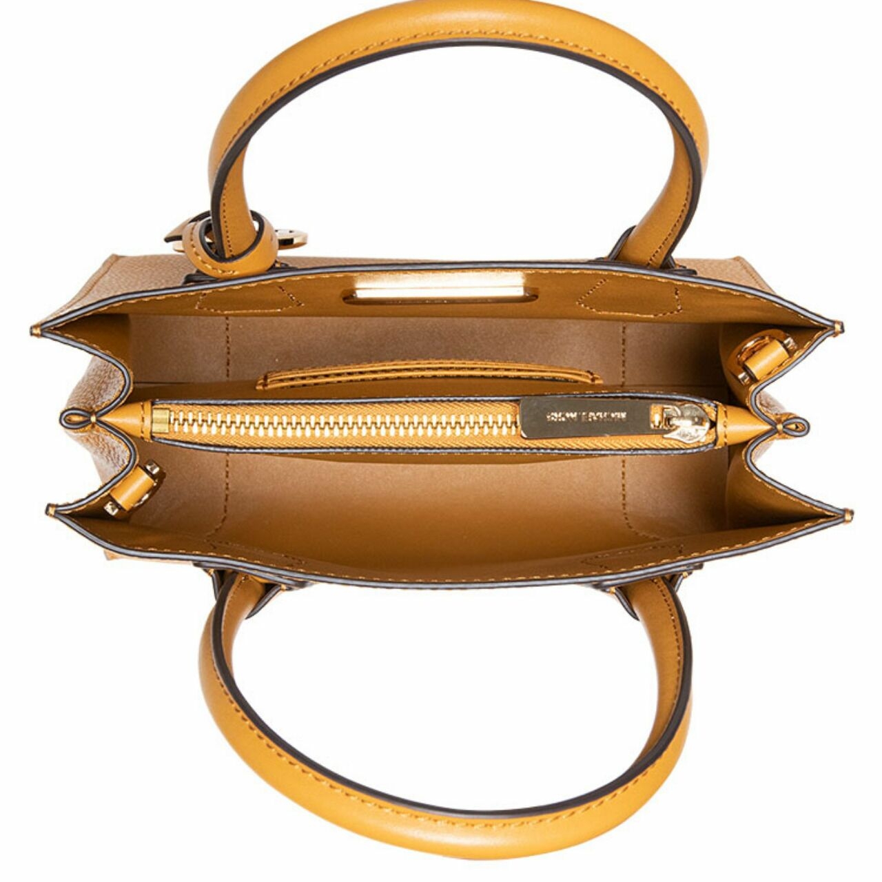 Michael Kors Mercer Leather Medium Messenger Marigold Shoulder Bag