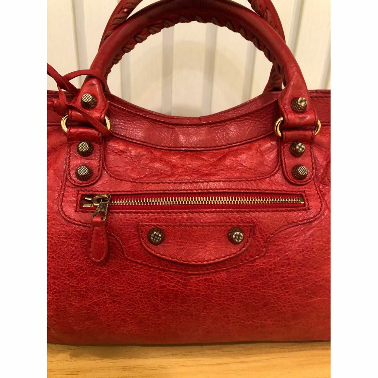 Balenciaga Red Shoulder Bag