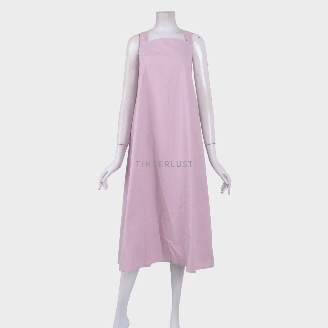 Our Second Nature Pastel Pink Midi Dress