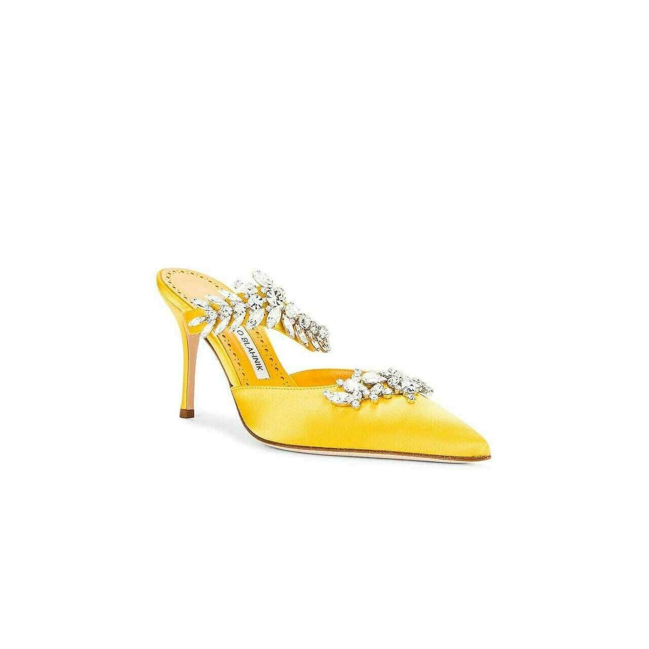 Manolo Blahnik Yellow Heels