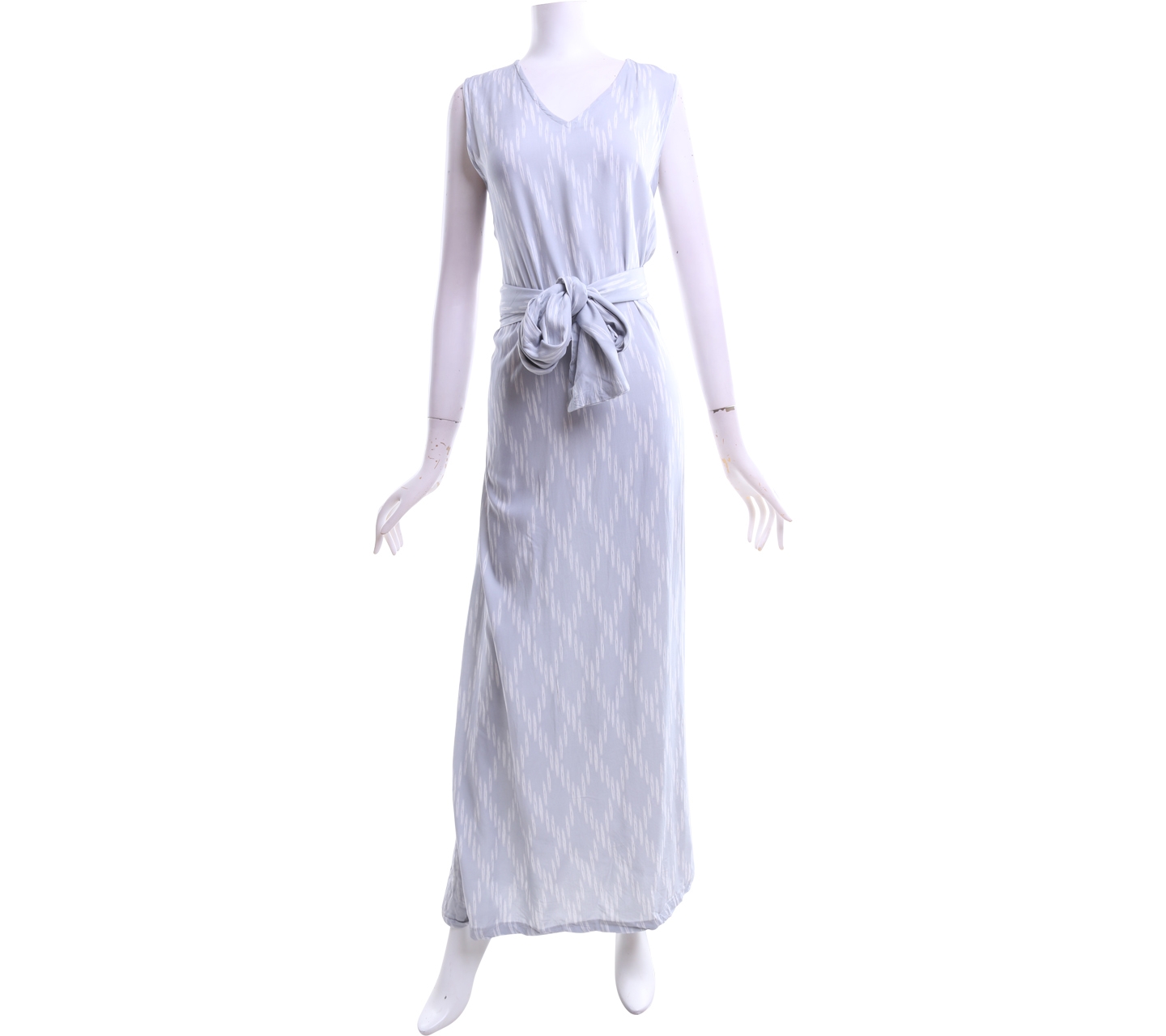 Zalora X Ikat Indonesia Light Grey Long Dress