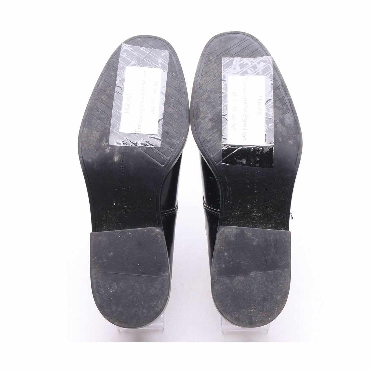 Zara Black Loafers Flats