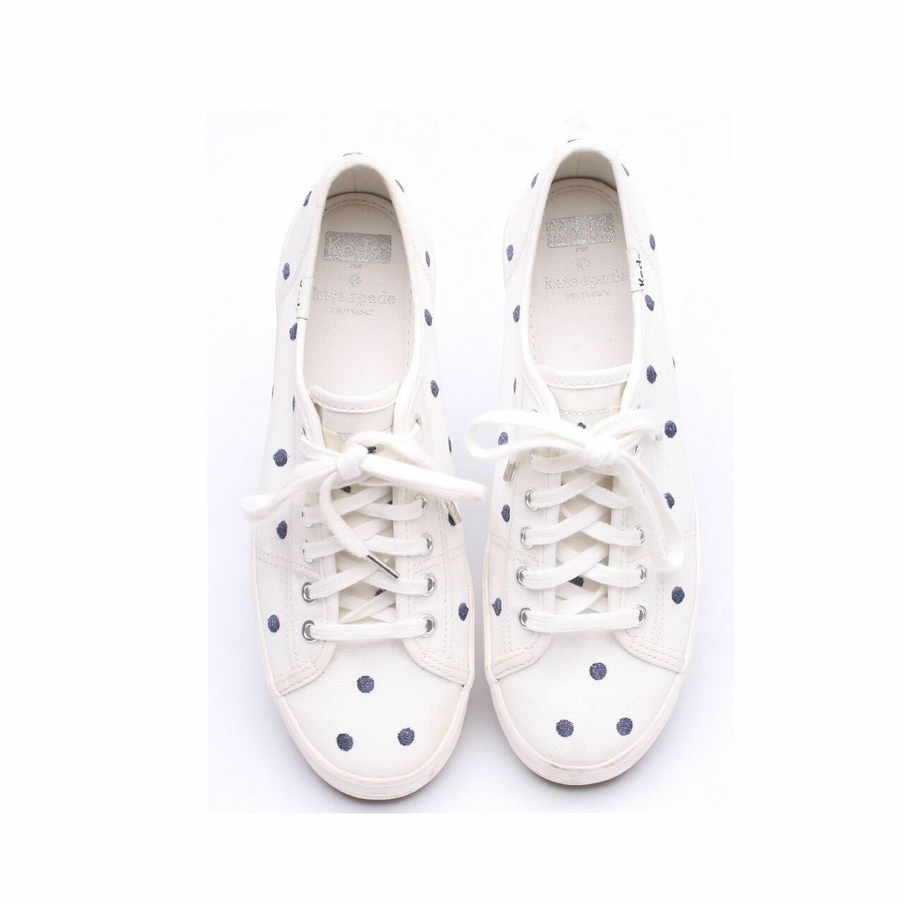 Keds For Kate Spade Kickstart Ks Danc Dot Crm White Sneakers