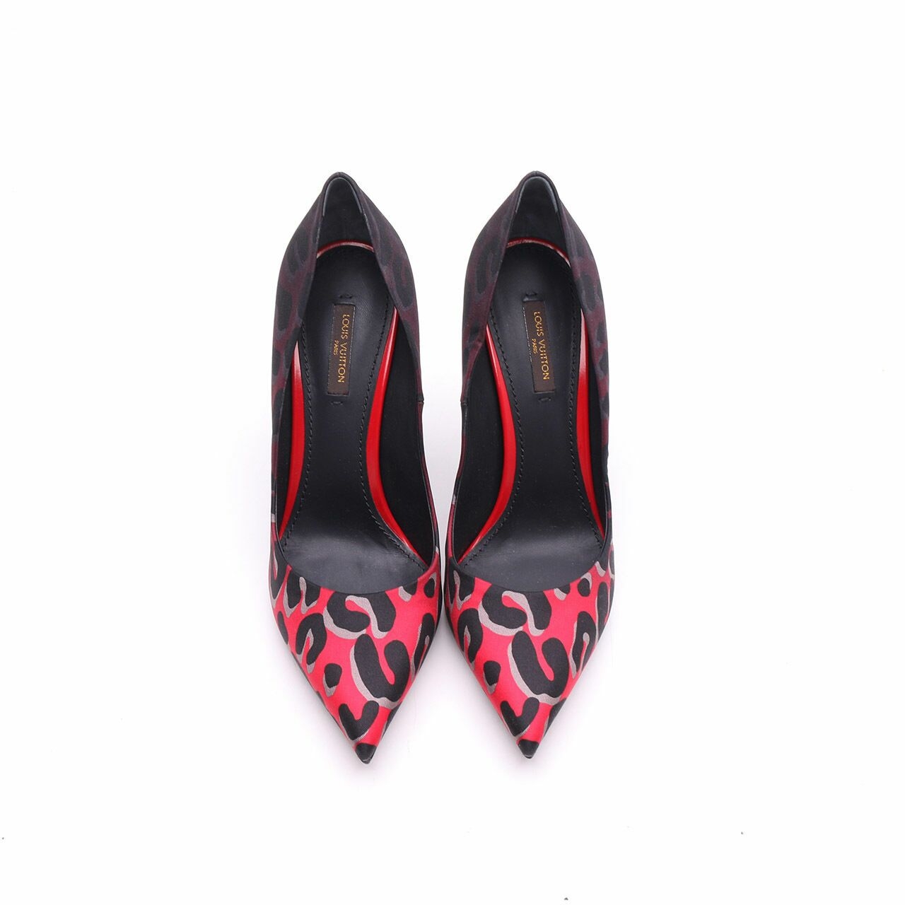 Louis Vuitton Red Leopard Eyeline Pump Heels