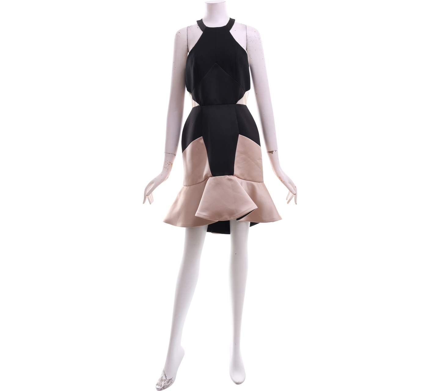 Peggy Hartanto Black & Brown Mini Dress