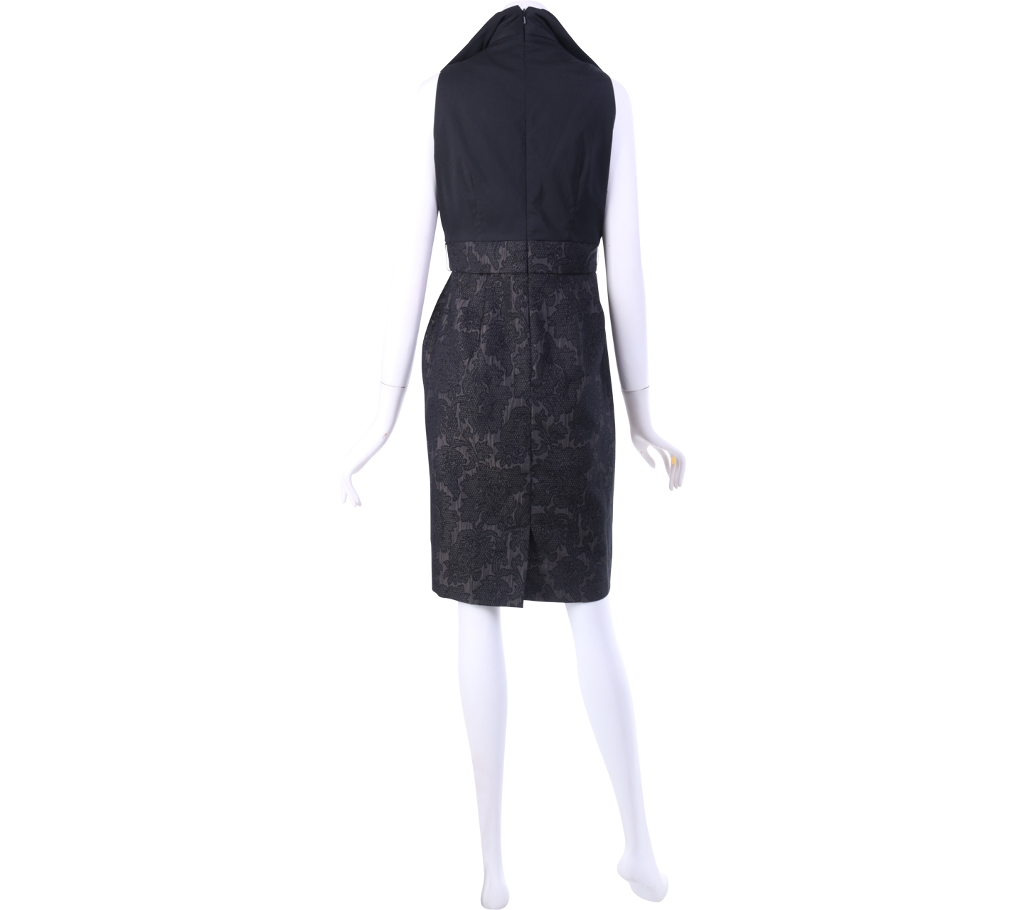 Donna Ricco Black Bow detail Mini Dress