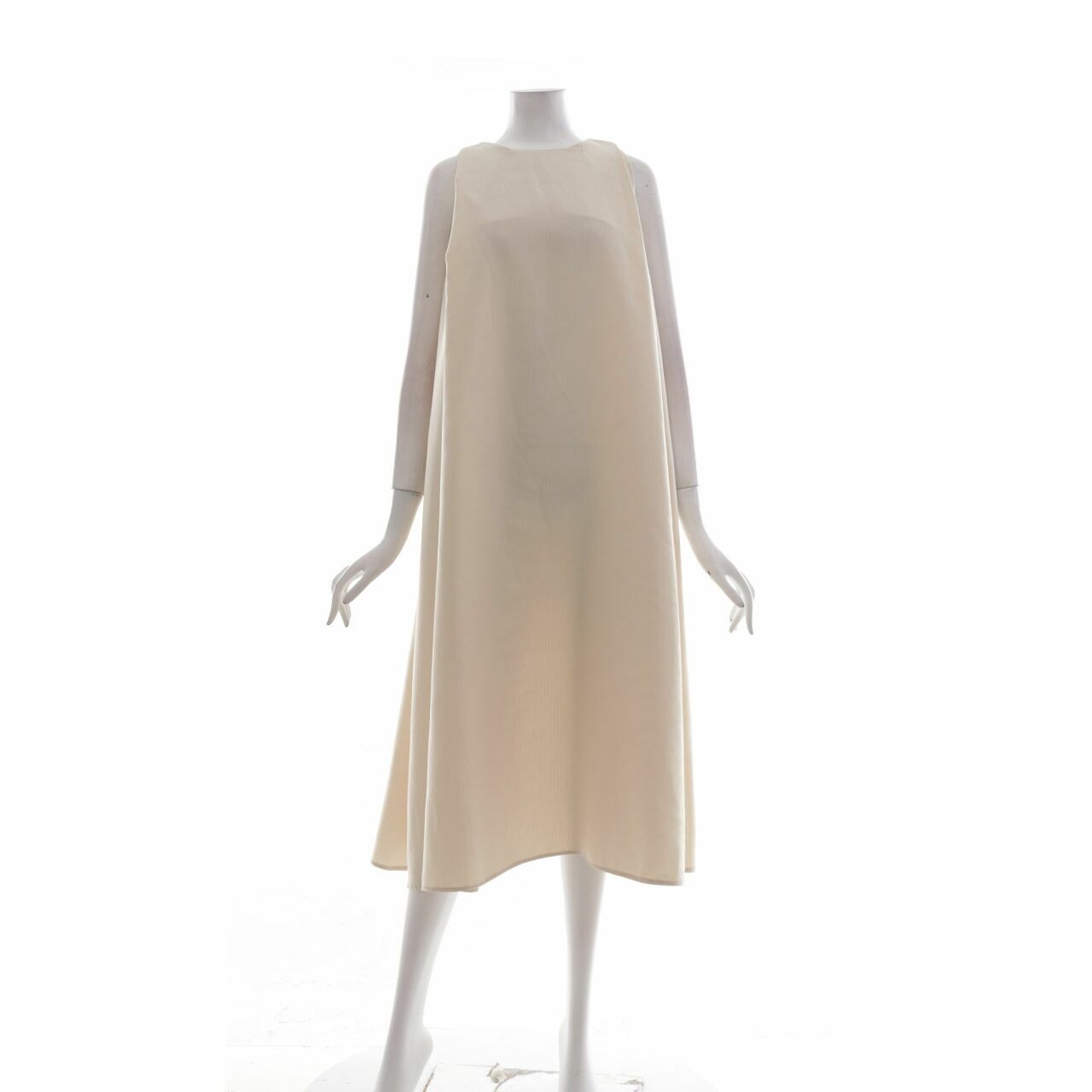 Pafon Cream Midi Dress