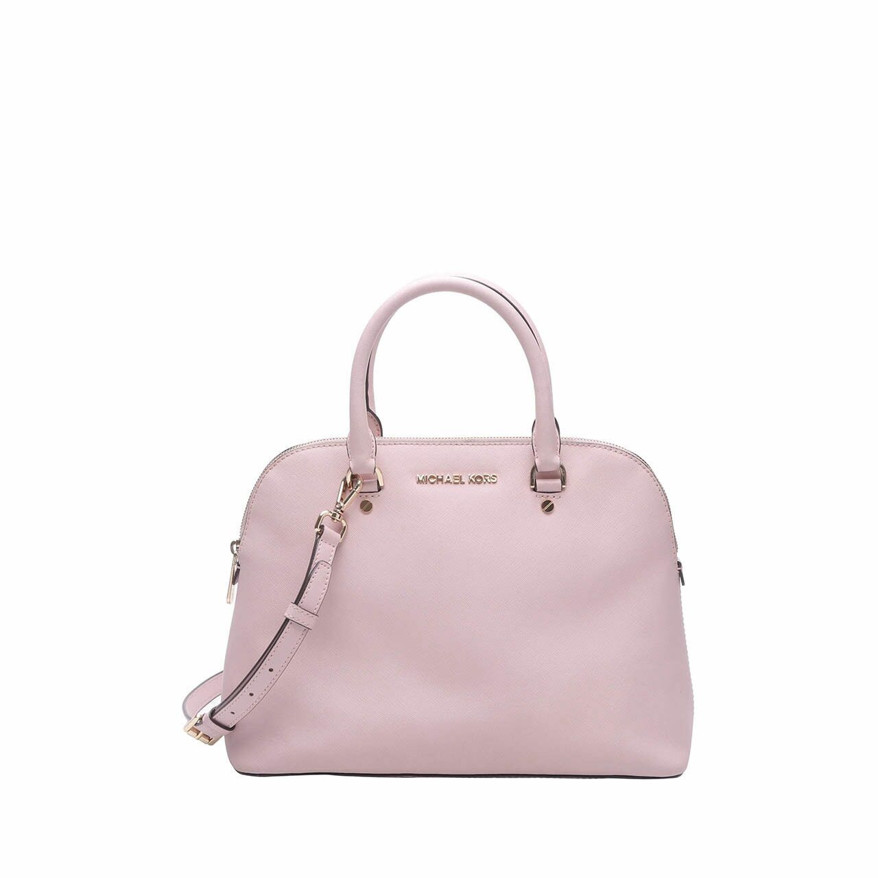 Michael Kors Cindy Saffiano Leather Pink Satchel Bag