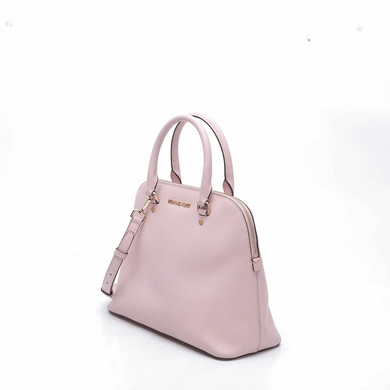 Michael Kors Cindy Saffiano Leather Pink Satchel Bag