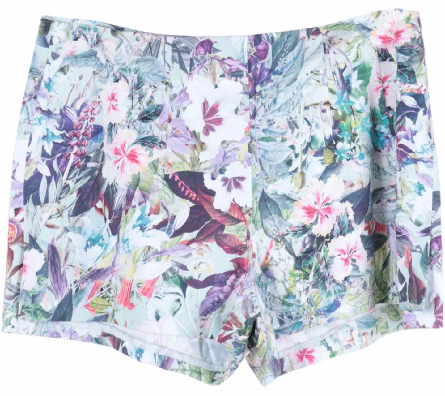Zara Multi Colour Floral Short Pants