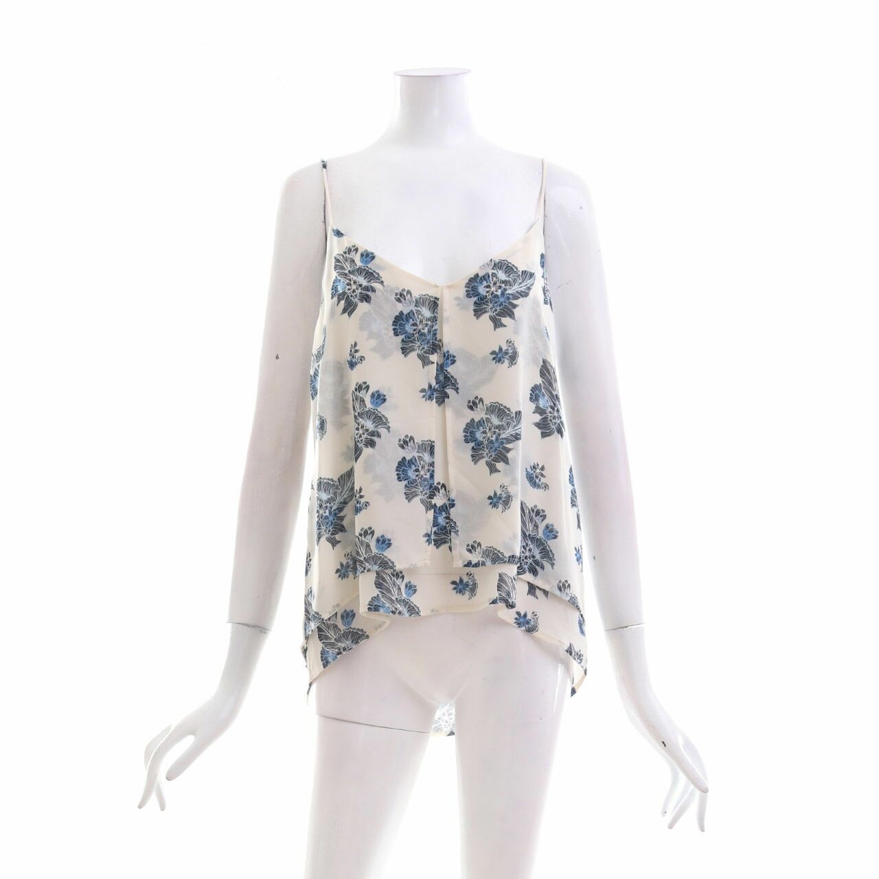 H&M Off White Floral Sleeveless