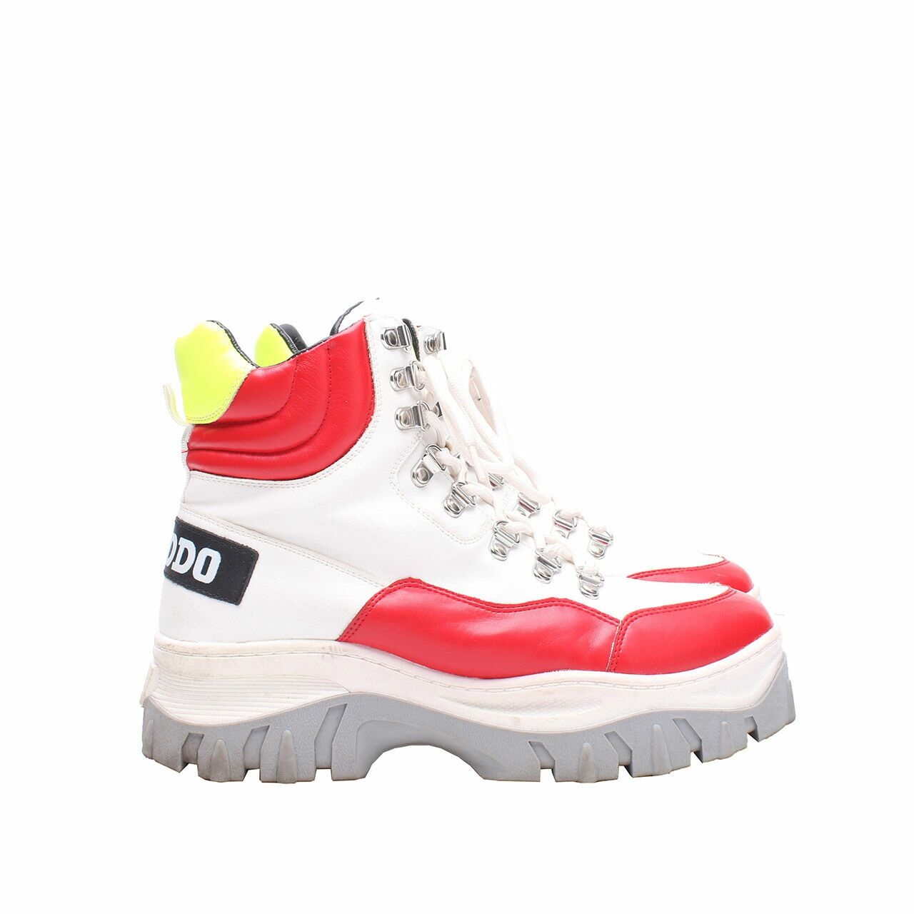 KEDDO Red & White Lily Stylish Boots