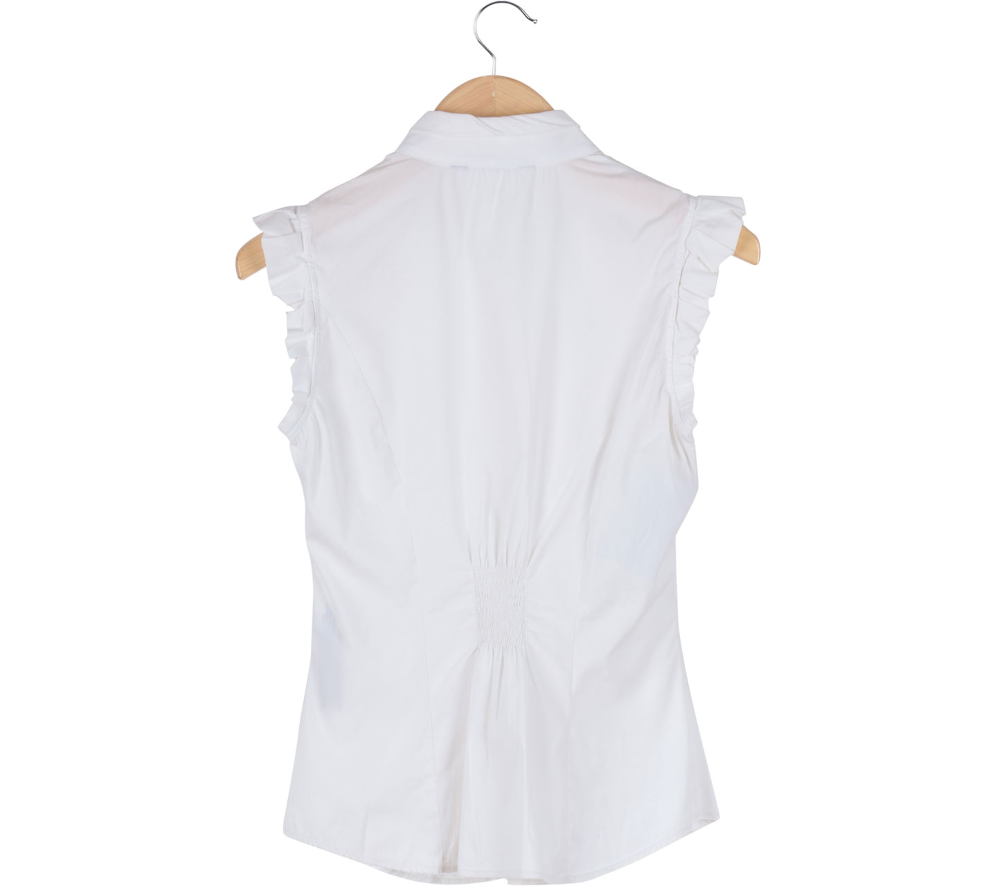 Zara White Pleats Shirt