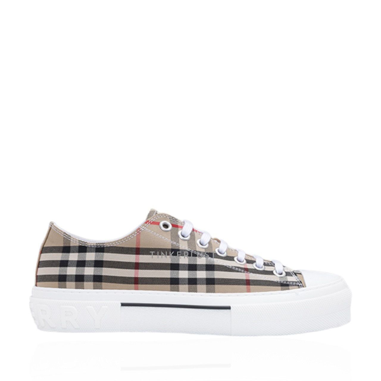 Burberry Vintage Check Archive Beige Leather Sneakers