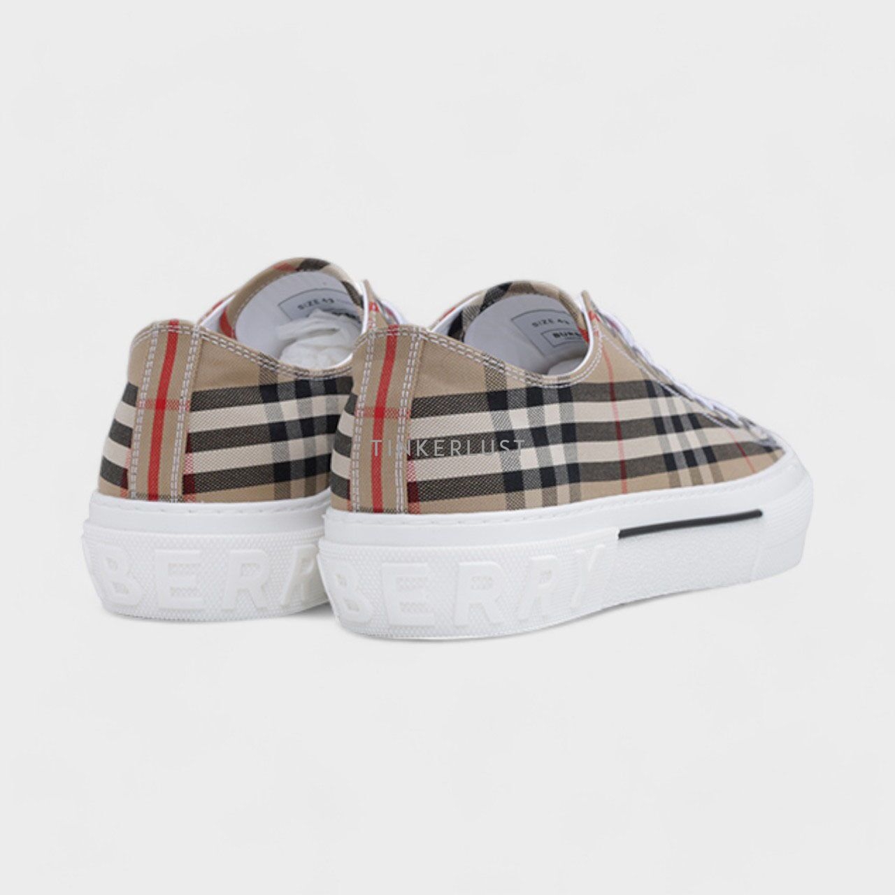 Burberry Vintage Check Archive Beige Leather Sneakers