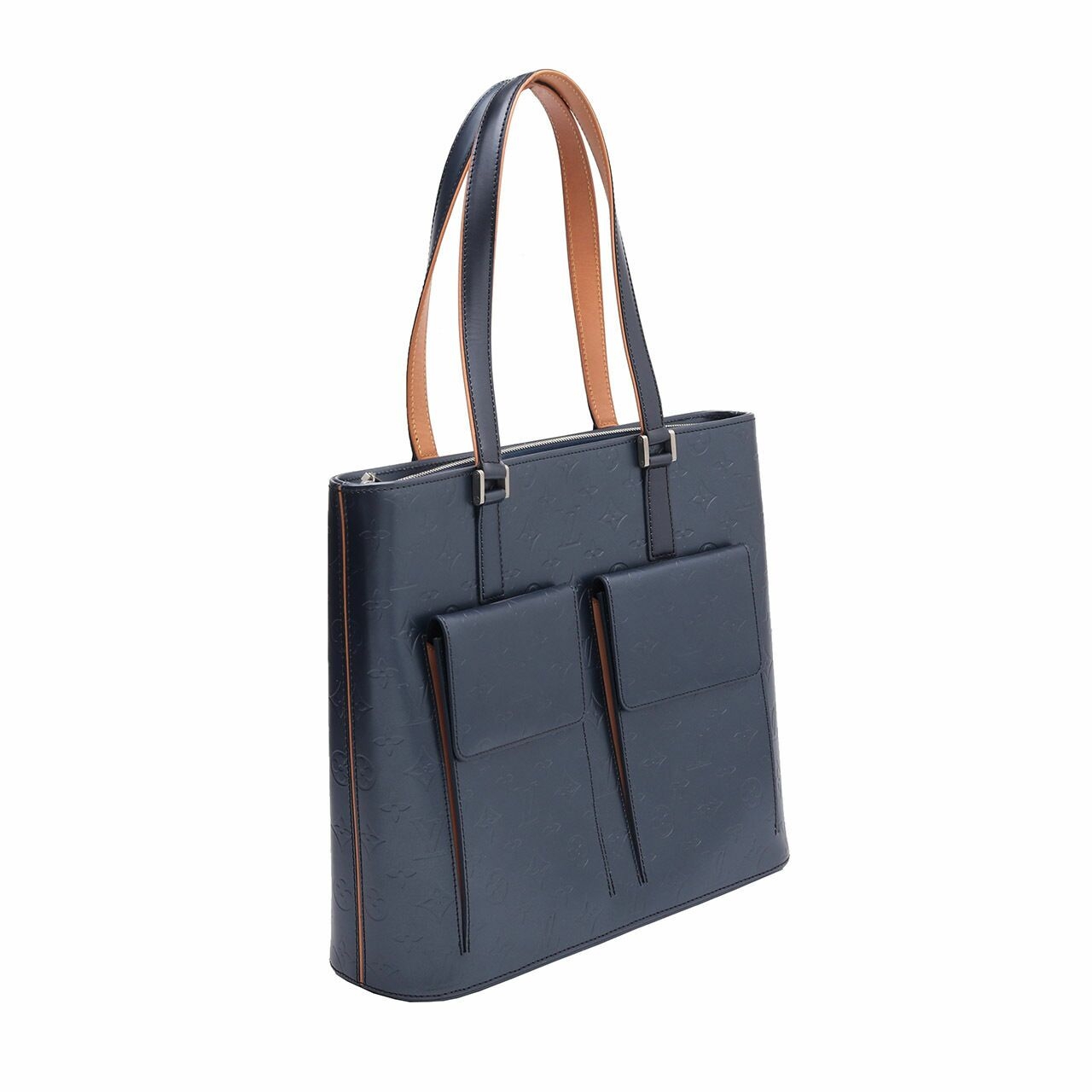 Louis Vuitton Monogram Mat/M55105 Wildwood Blue Cowhide Leather Tote bag