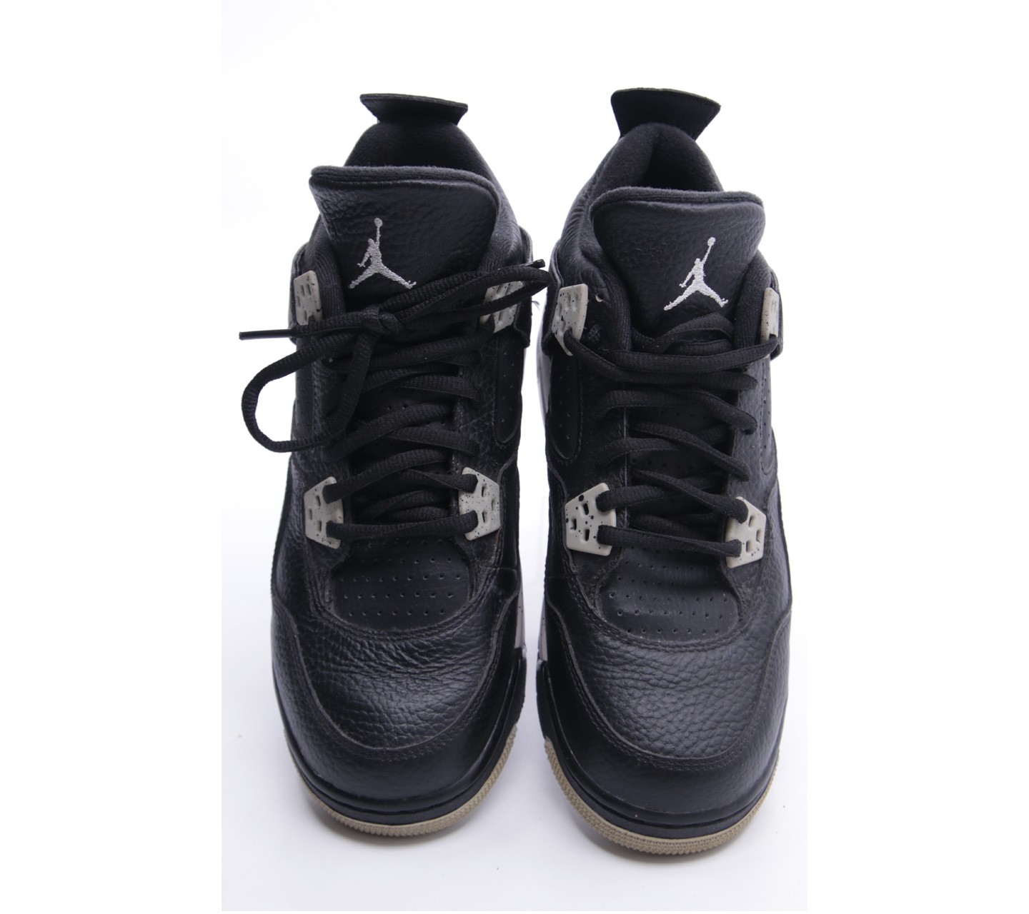 Nike Black Air Jordan Retro 4 IV Black Oreo Sneakers