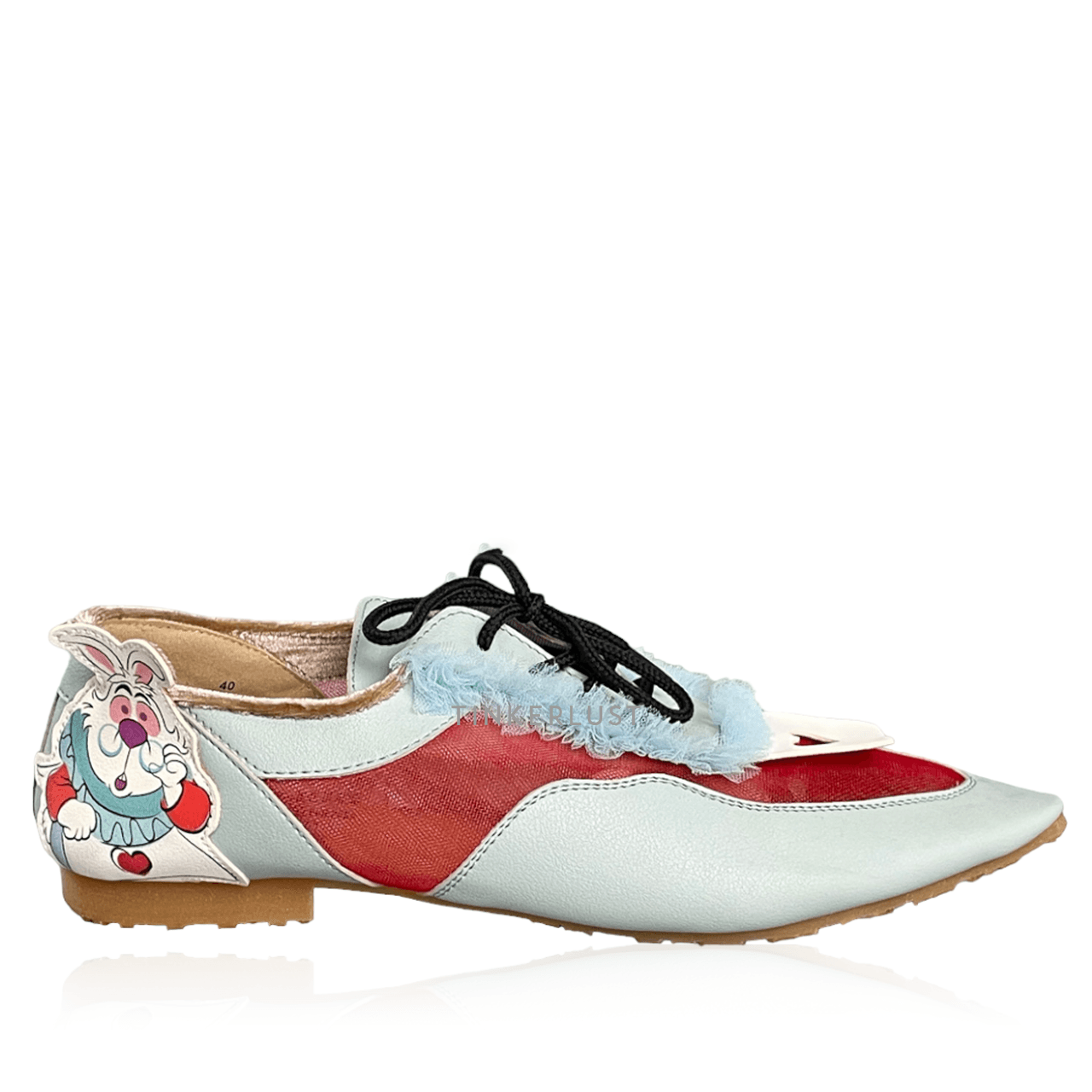 Ittaherl x Alice In Wonderland Disney Blue & Red Flats Shoes