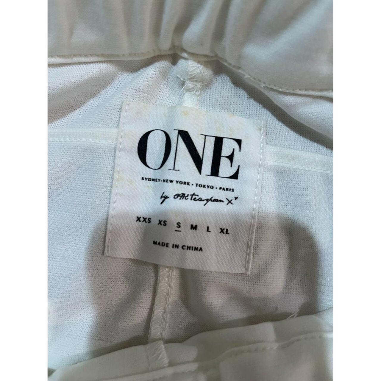 One By Oneteaspoon White Cropped Pants