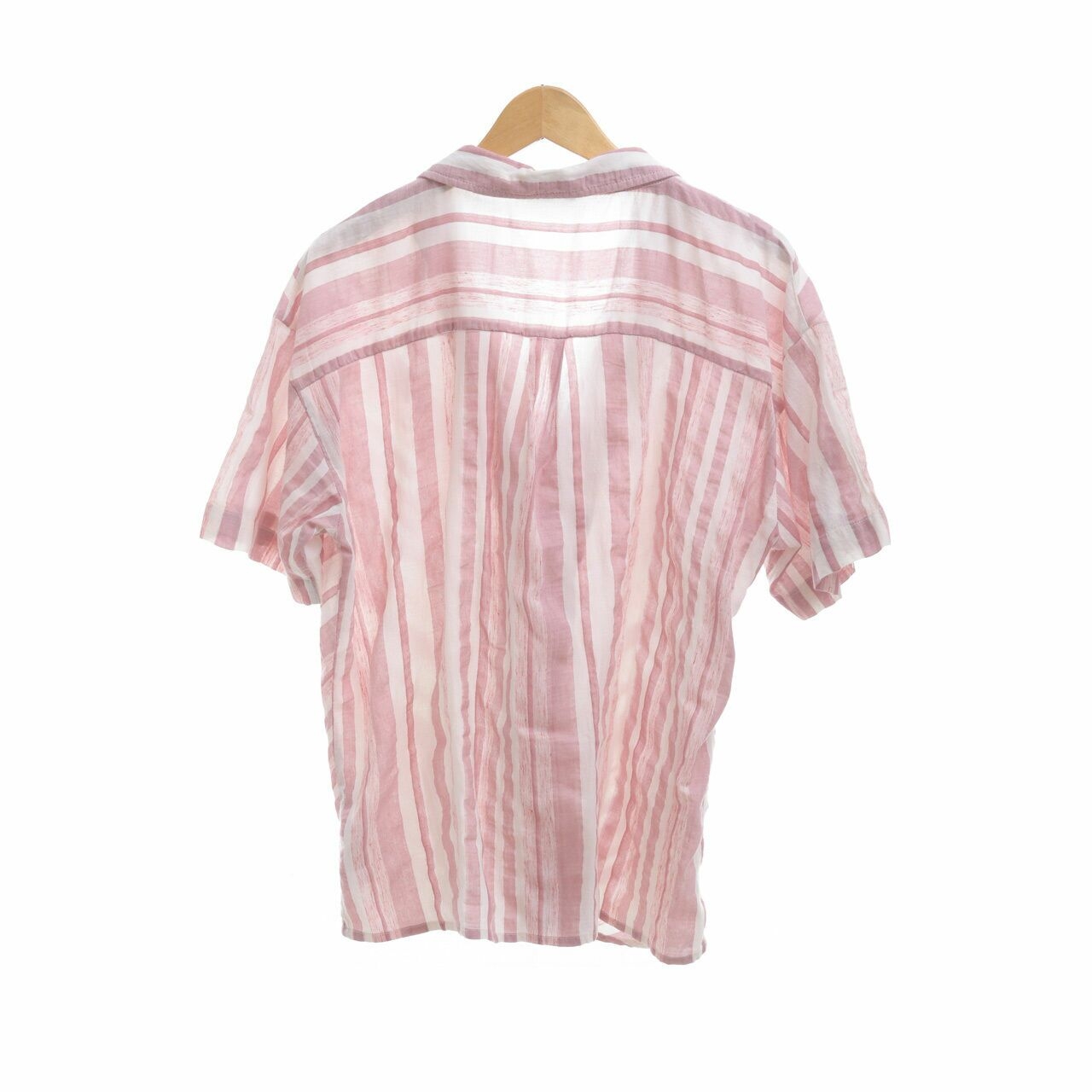 Cotton On Pink & Off White Striped Shirt