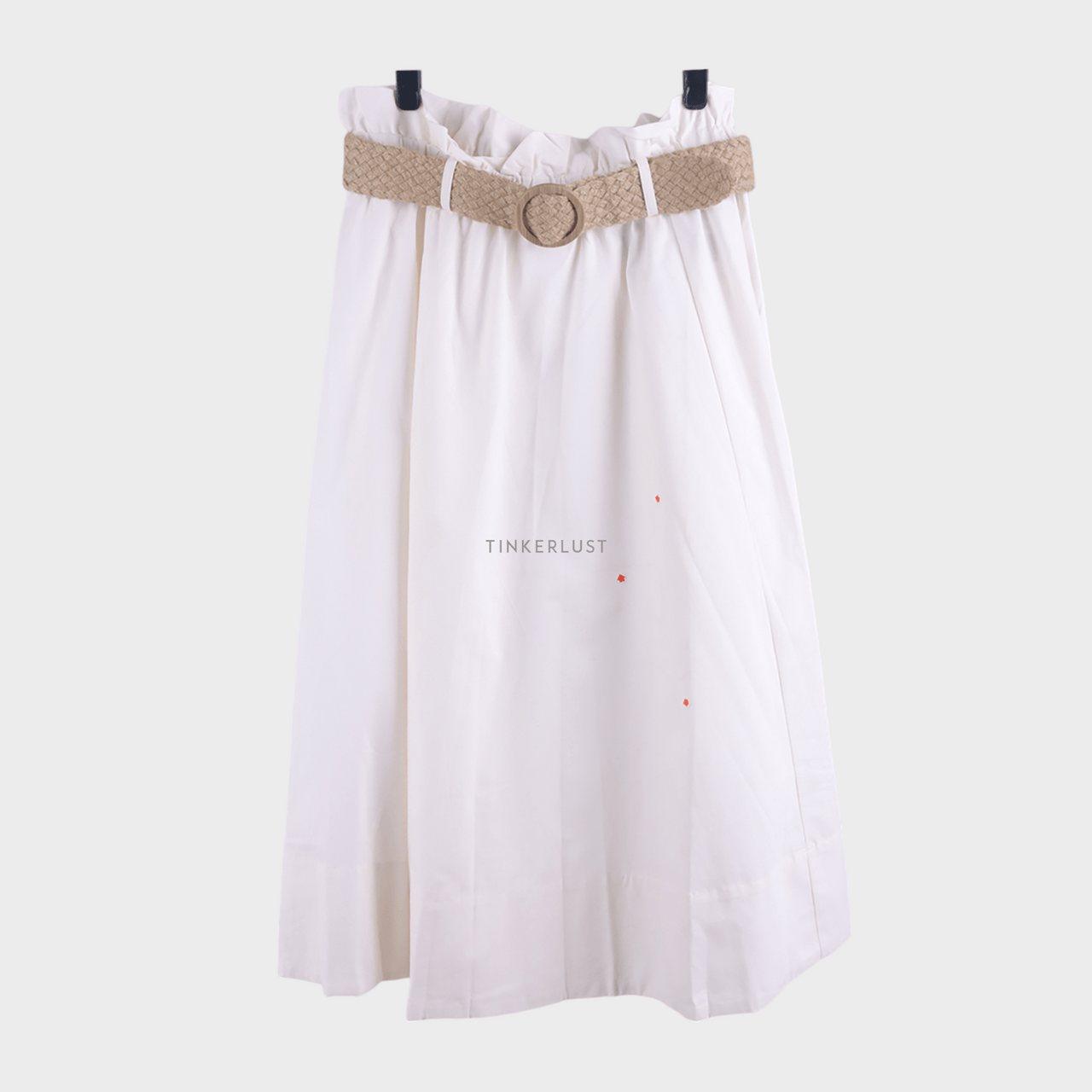 H&M Ivory Midi Skirt