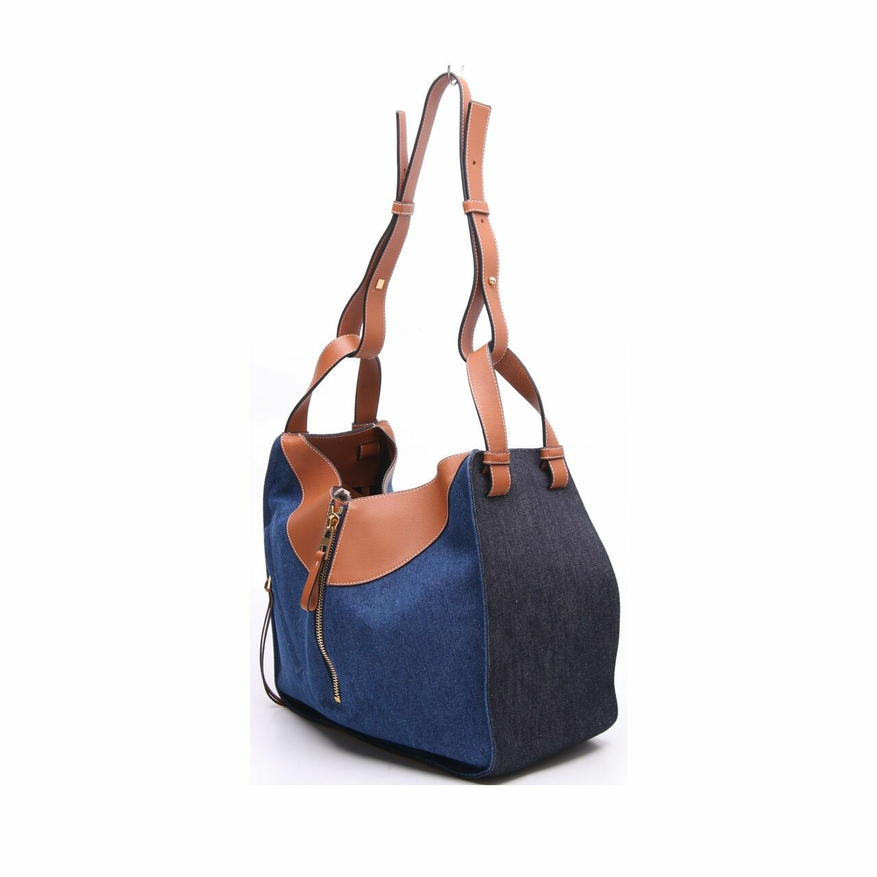 Loewe Hammock Denim & Leather Shoulder Bag