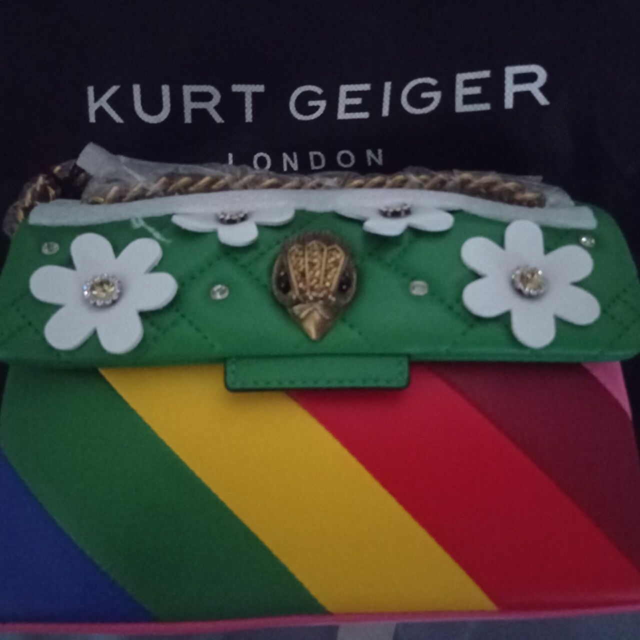 Kurt Geiger Multicolour Floral Sling Bag
