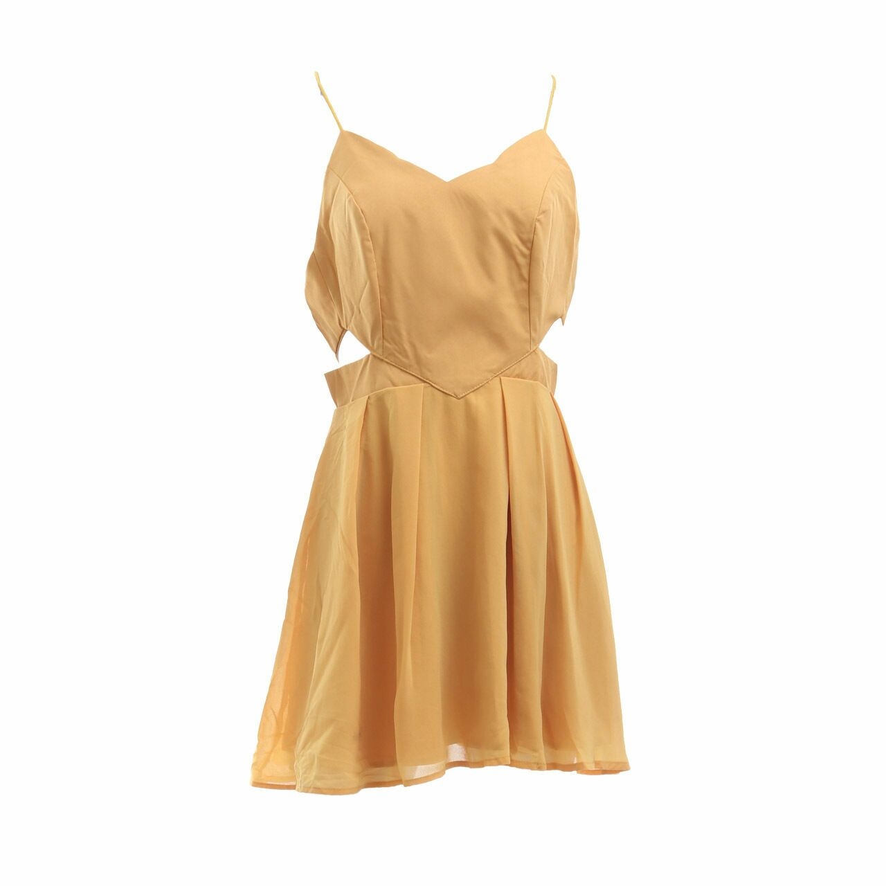 Zaful Mustard Mini Dress