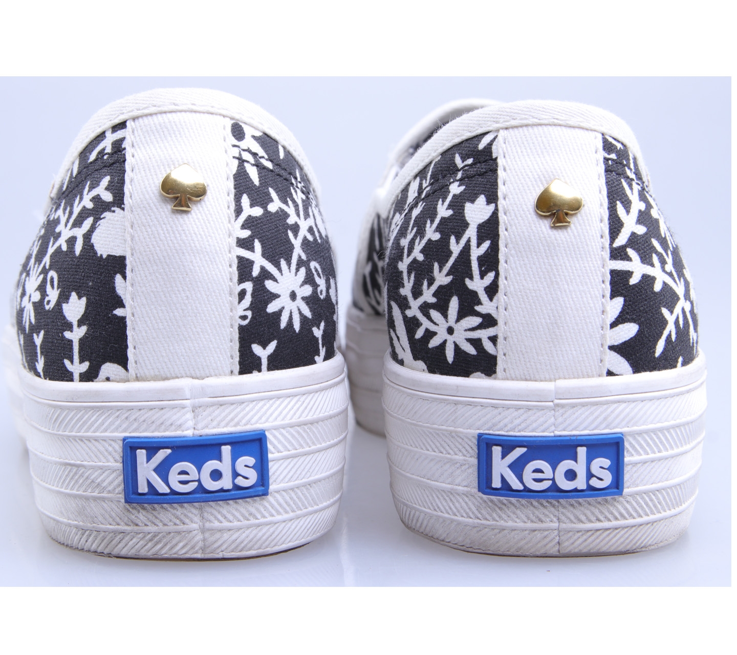 Keds For Kate Spade Black And White Slip on shoes Flats