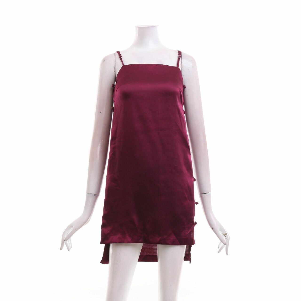Warehouse Magenta Mini Dress