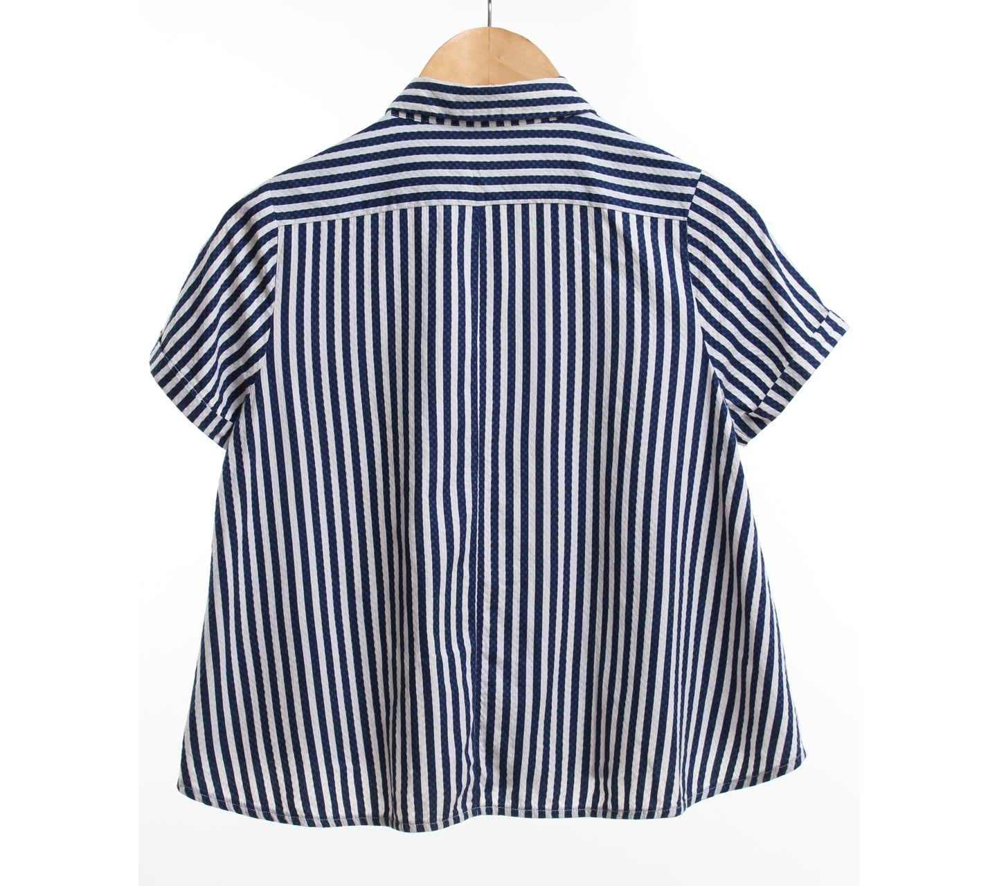 Odiva Blue And White Striped Shirt