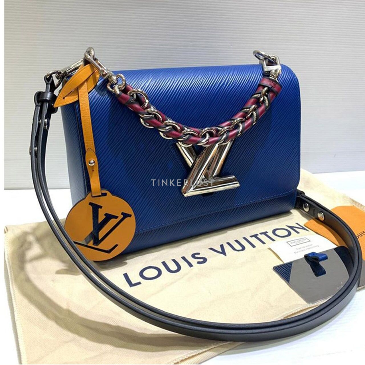 Louis Vuitton Twist MM Braided Toledo Blue SHW 2019 Shoulder Bag