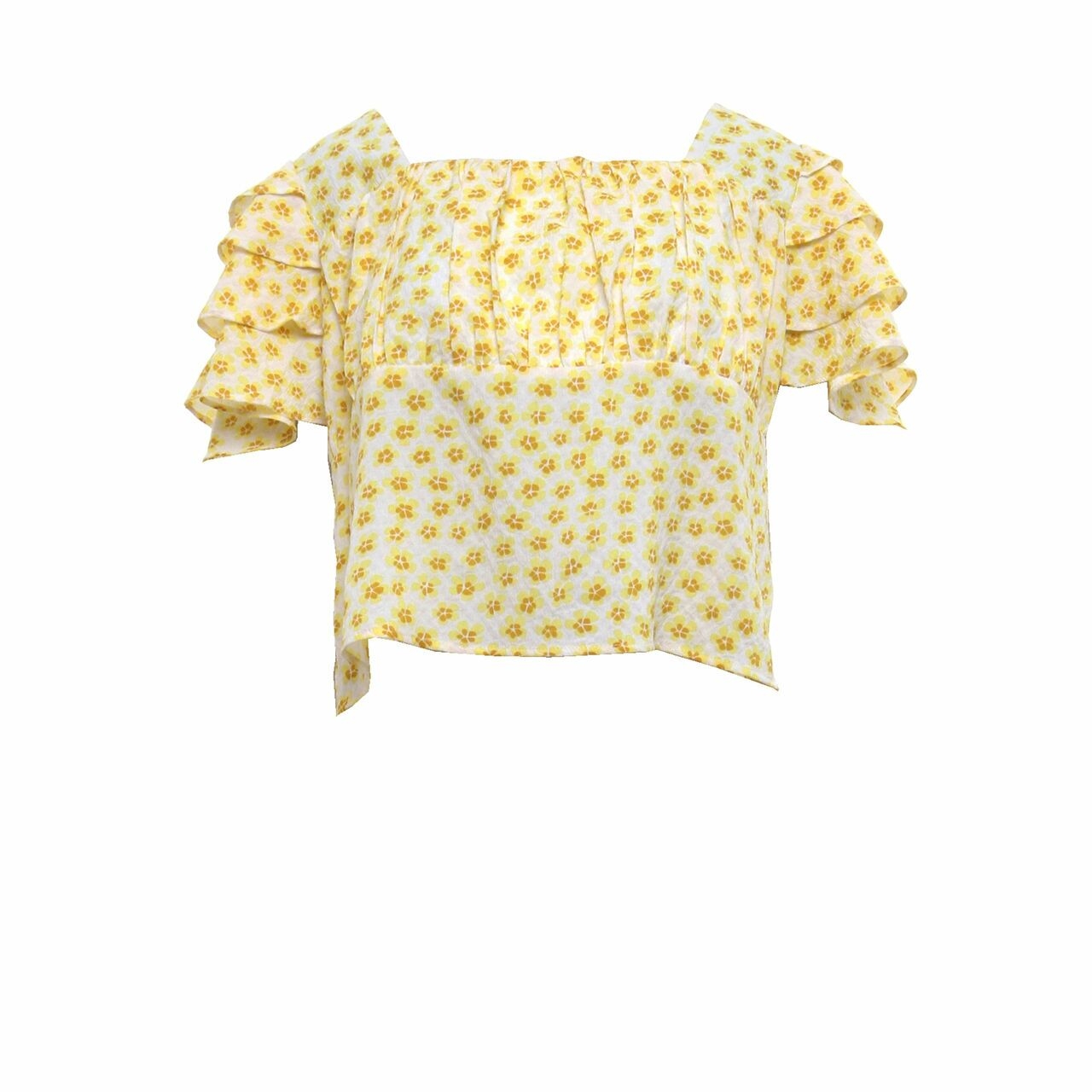 moscato Yellow Floral Blouse