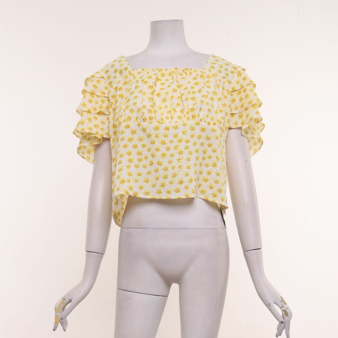 moscato Yellow Floral Blouse