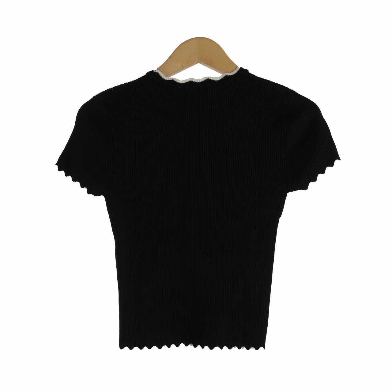 Zara Knit Black Blouse