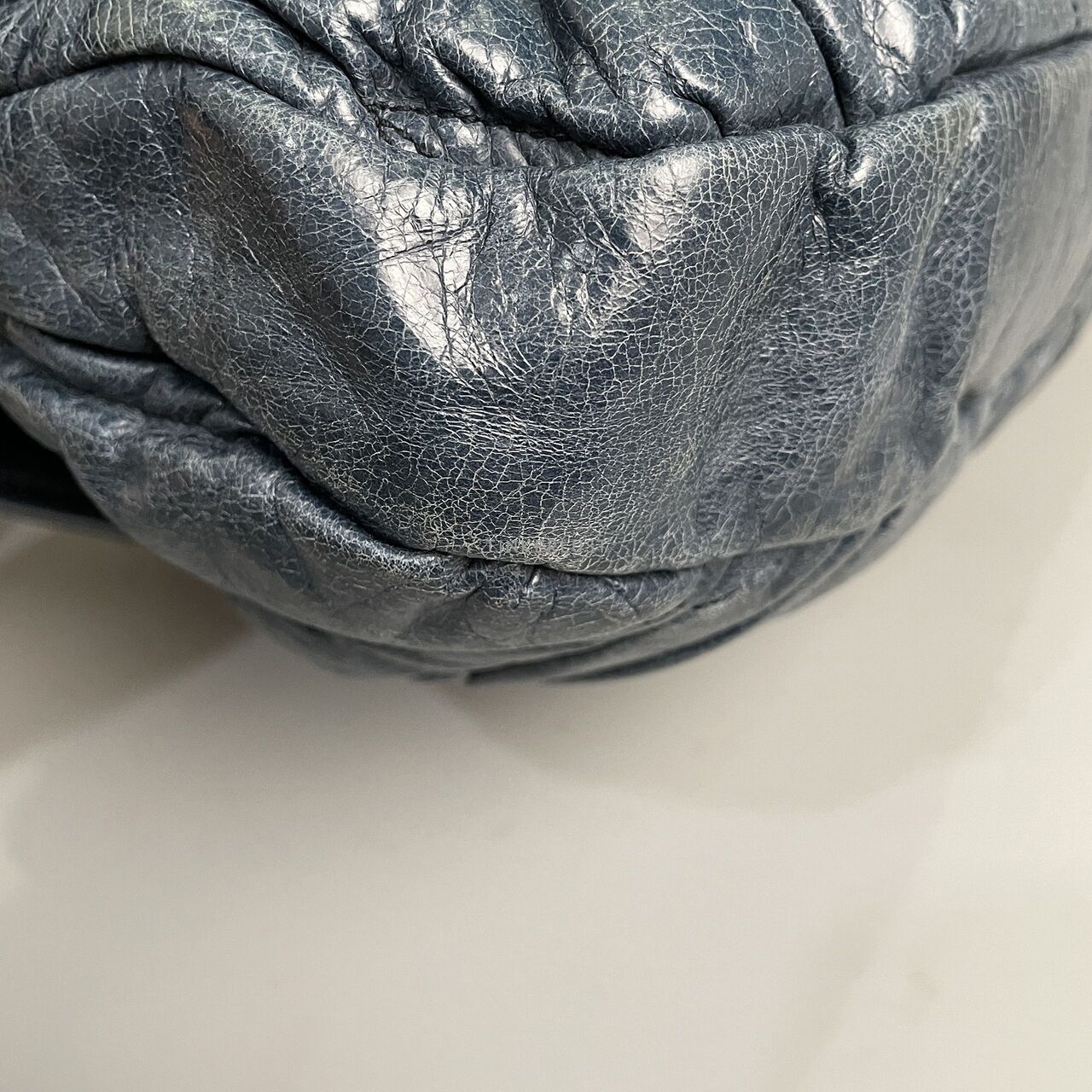 Miu Miu Matelasse Coffer Denim Leather GHW Shoulder Bag