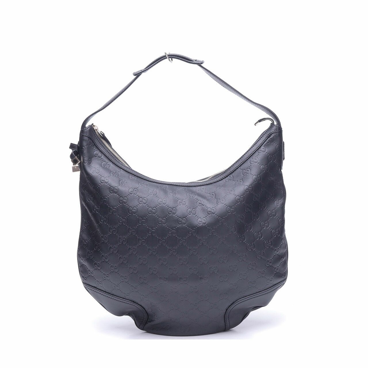 Gucci Princy Guccissima  Black Hobo Shoulder Bag