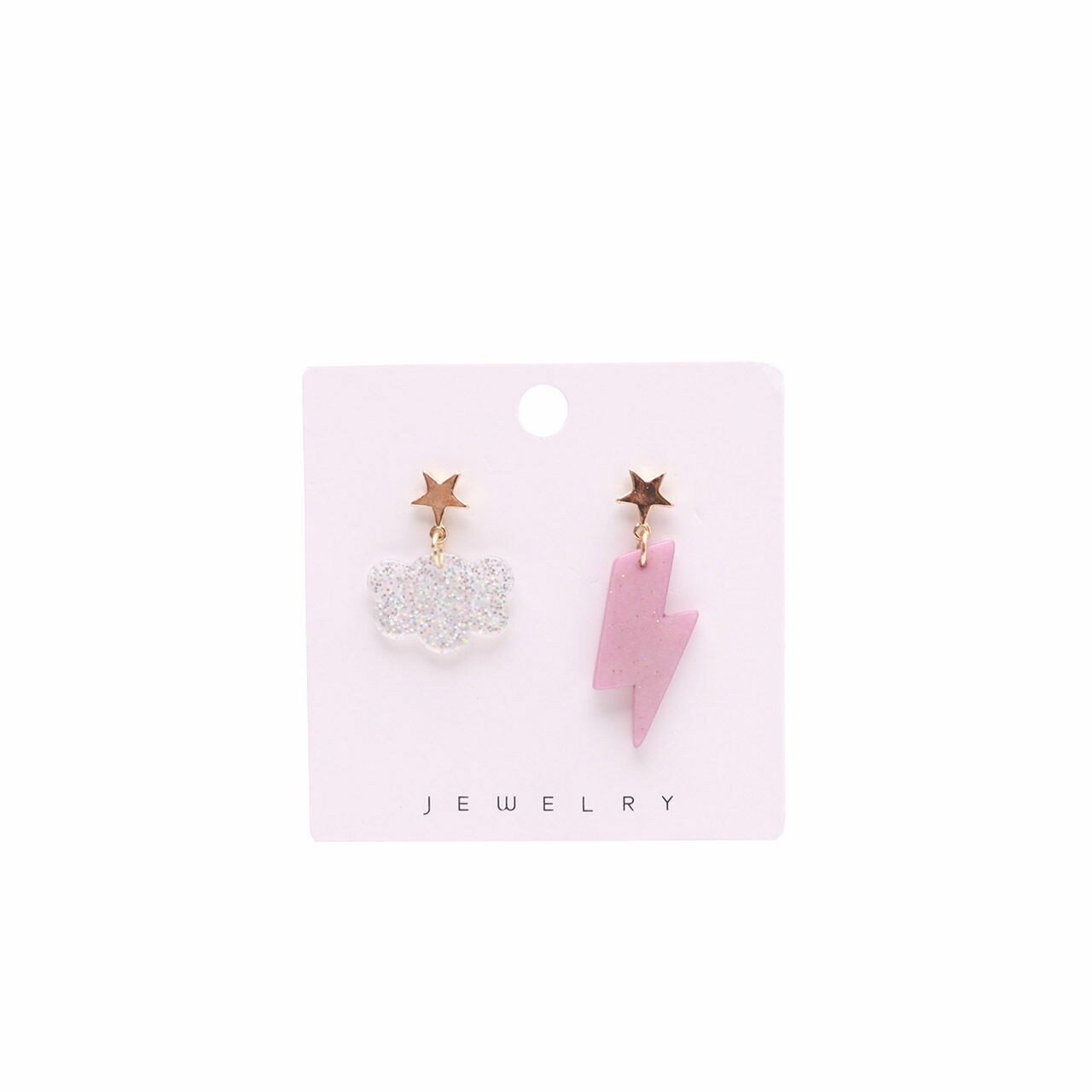 Private Collection Gold Sky Lightening Pink Earrings