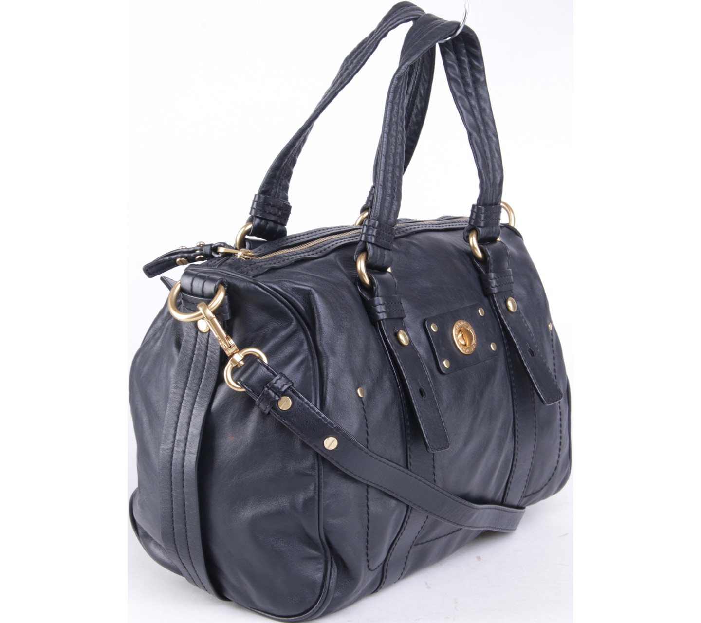 Marc By Marc Jacobs Black Totally Turnlock Shifty Style M303001 Satchel