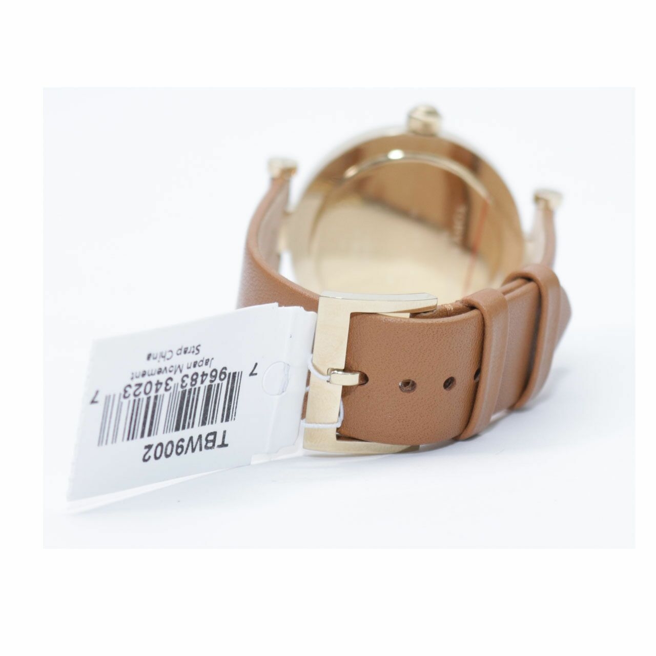 Tory Burch T Watch Khaki Leather Gold Tone 35mm Wrist Watch