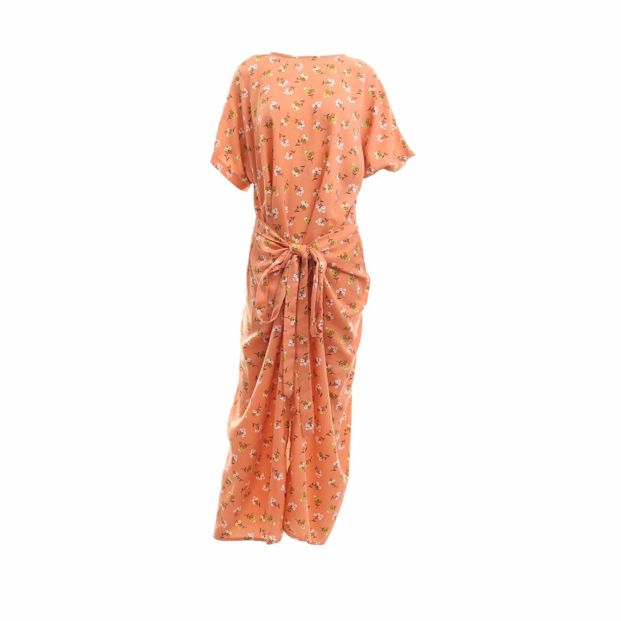 KALM Coral Floral Long Dress