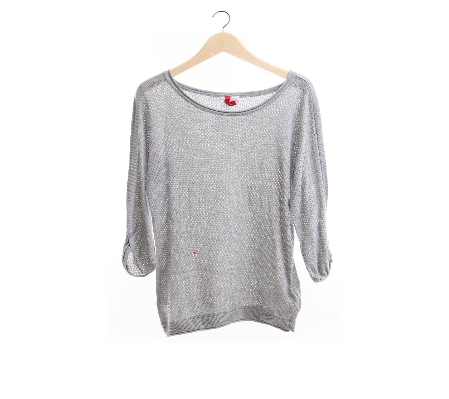 H&M Grey Perforated Sweater