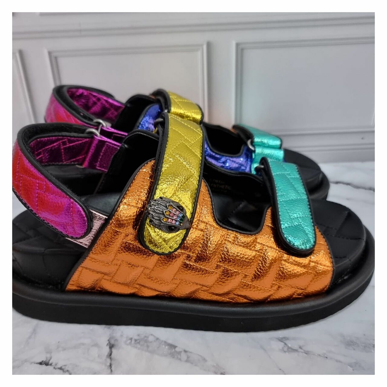 Kurt Geiger Orson Tweed Sandals Multicolor 