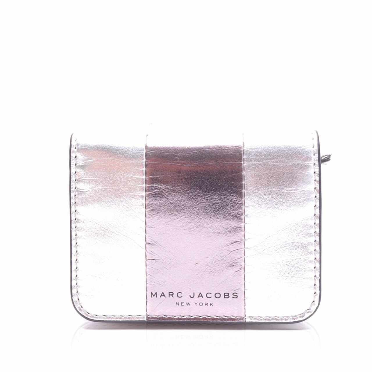 Marc Jacobs New York Fold Silver Card Case