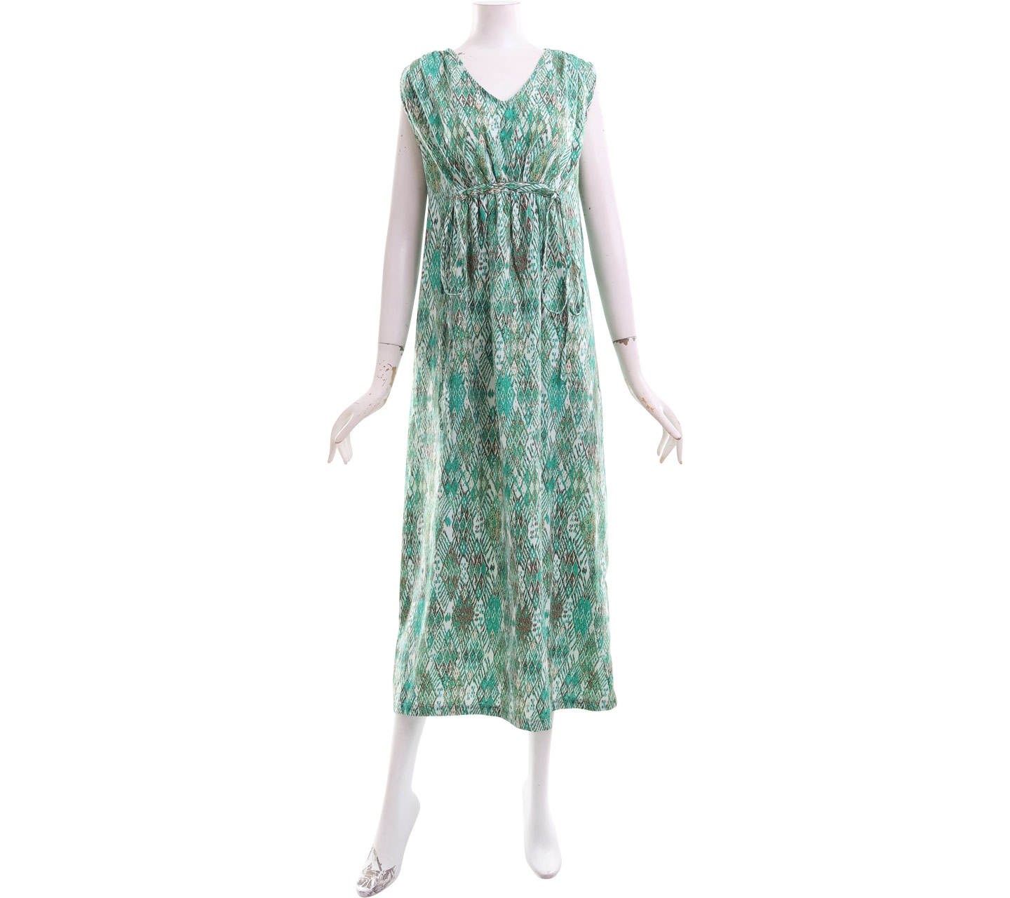 Gingersnaps Green Printed Long Dress