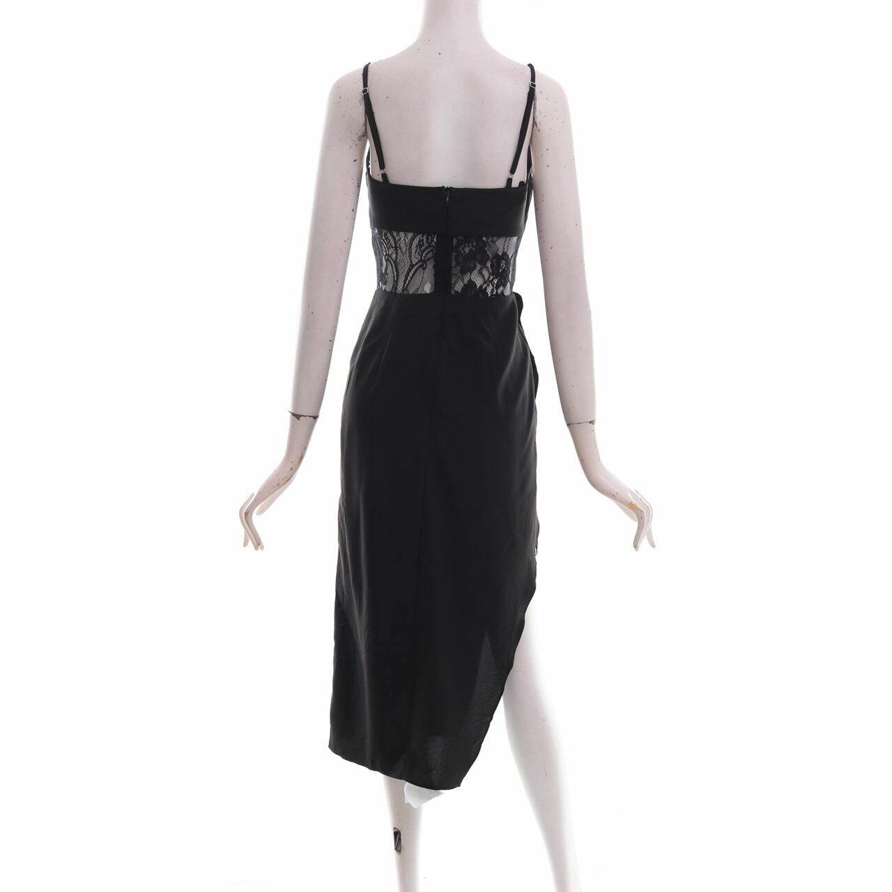 Runaway Black Hi-Lo Slit Mini Dress